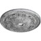 Ekena Millwork Flagstone Medallion (Canopies up to 3 7/8"), 30"OD x 3 7/8"ID x 3 1/4"P, Ultra Pure White Crackle CM30FLUWC - alternate 3